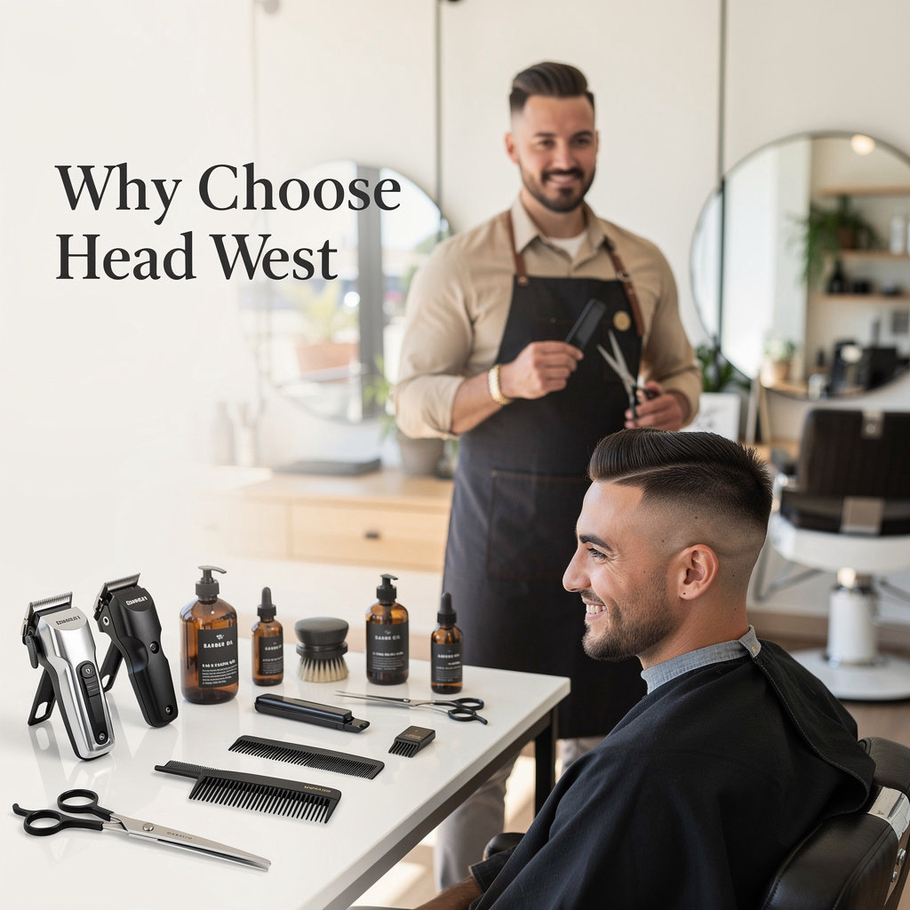 Head West professional barbers providing expert grooming services in downtown Santa Barbara